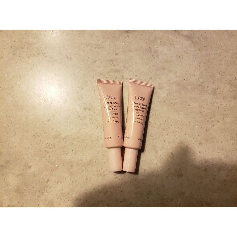 Oribe Serene Scalp Soothing Leave-On Treatment Cream 0.33 Fl Oz Set Of 2 New